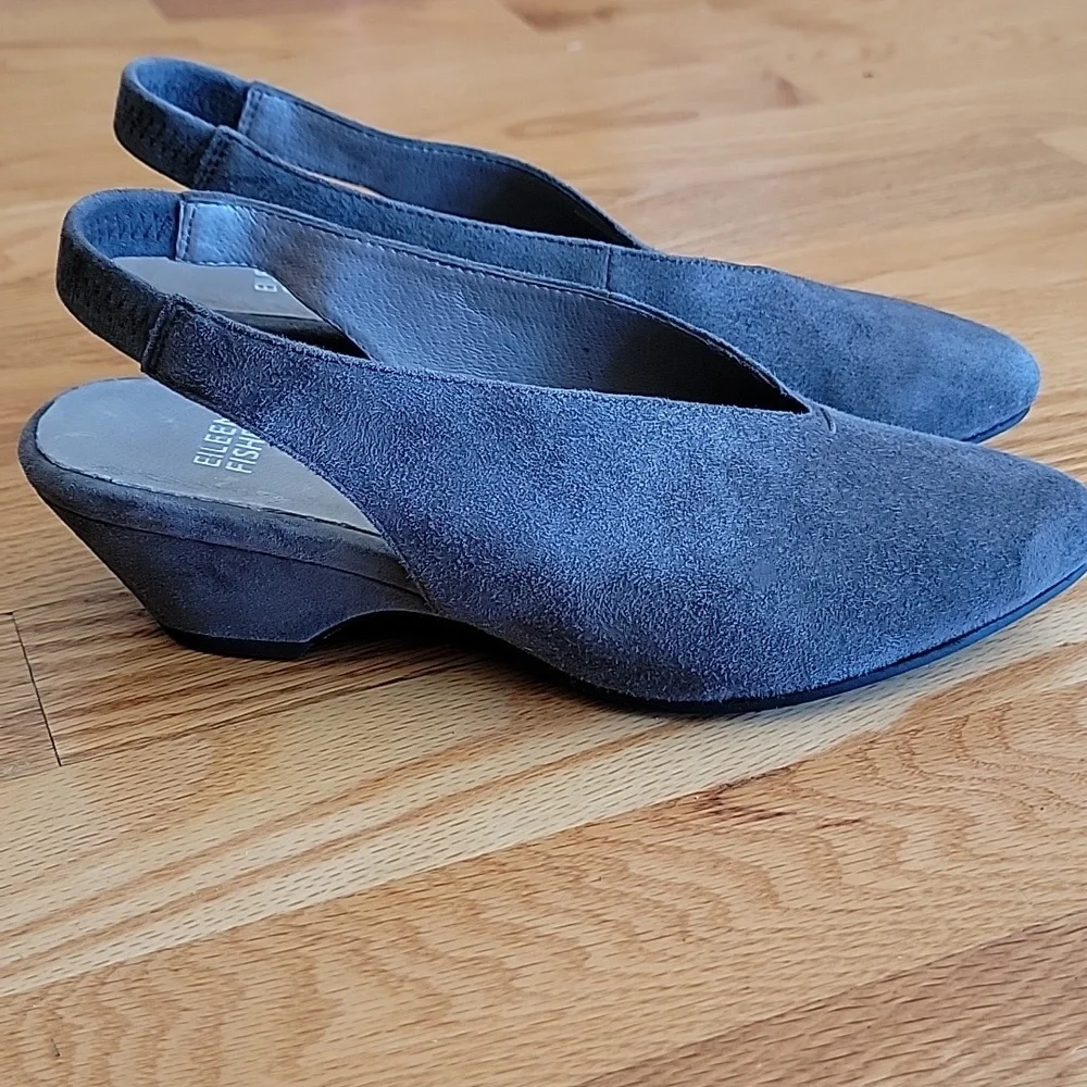 Eileen Fisher Vero Cuoio Leather Shoes - Picture 5 of 15